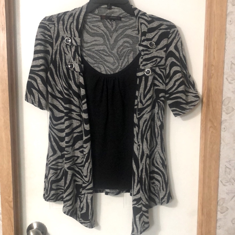 Black and grey shirt